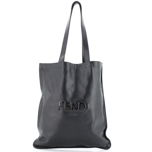 FENDI Pack Flat Shopper Tote Leather Tall