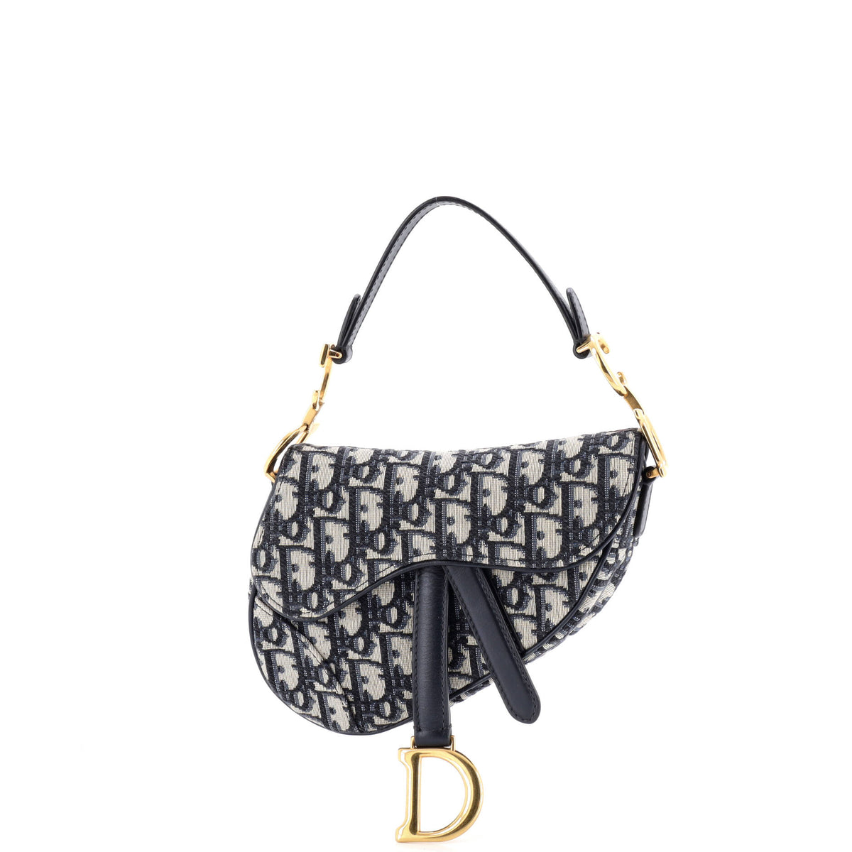 Christian Dior Saddle Handbag Oblique Canvas Mini