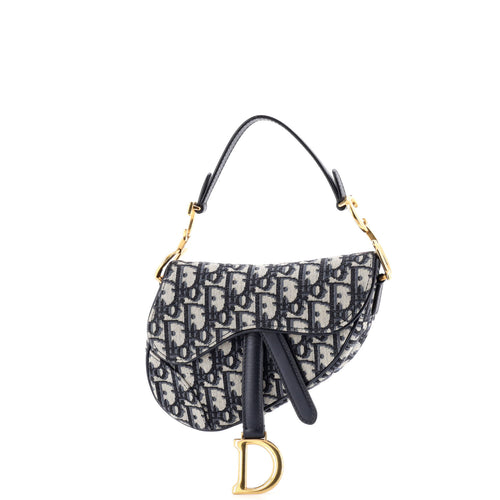Saddle Handbag Oblique Canvas Mini