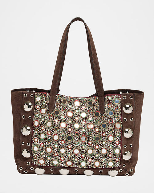 Nellcote Mirrored Suede Tote Bag