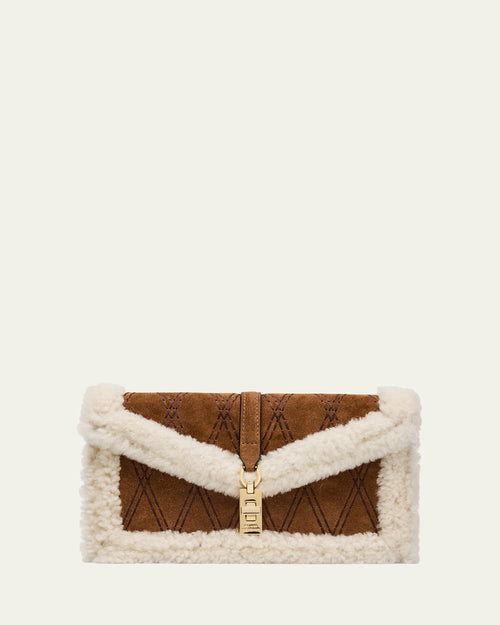 Milan Sheep Shearling Fur Clutch Bag