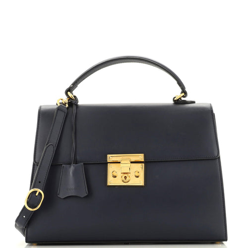GUCCI Padlock Top Handle Bag Leather Medium