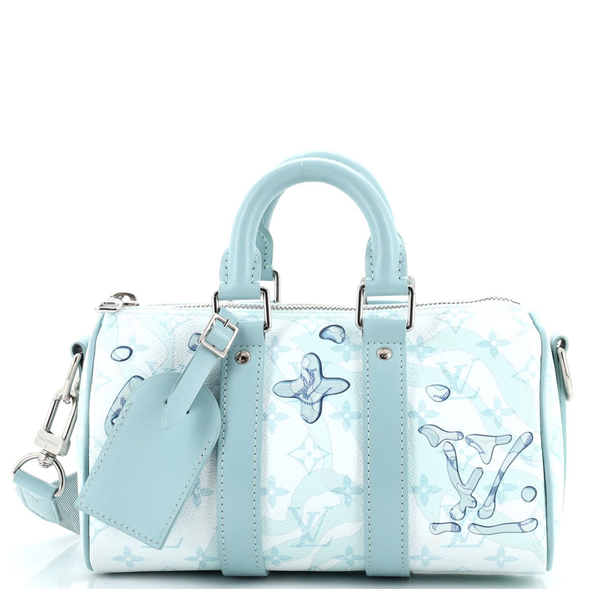 Louis Vuitton Keepall Bandouliere Bag Limited Edition Aquagarden Monogram Canvas 25