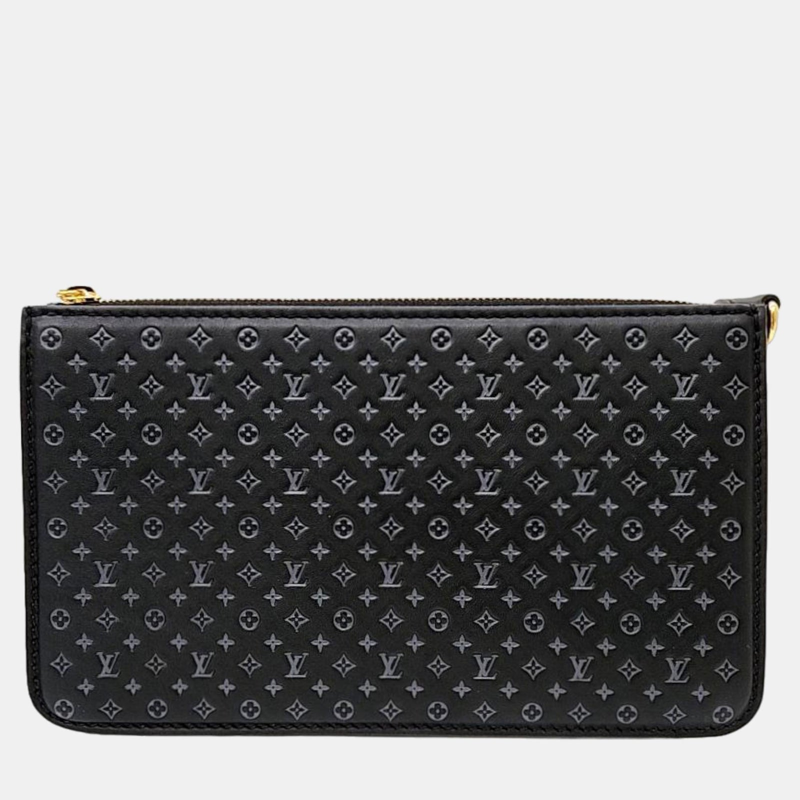 Louis Vuitton Pochette Lexingon en cuir noir Nanogram