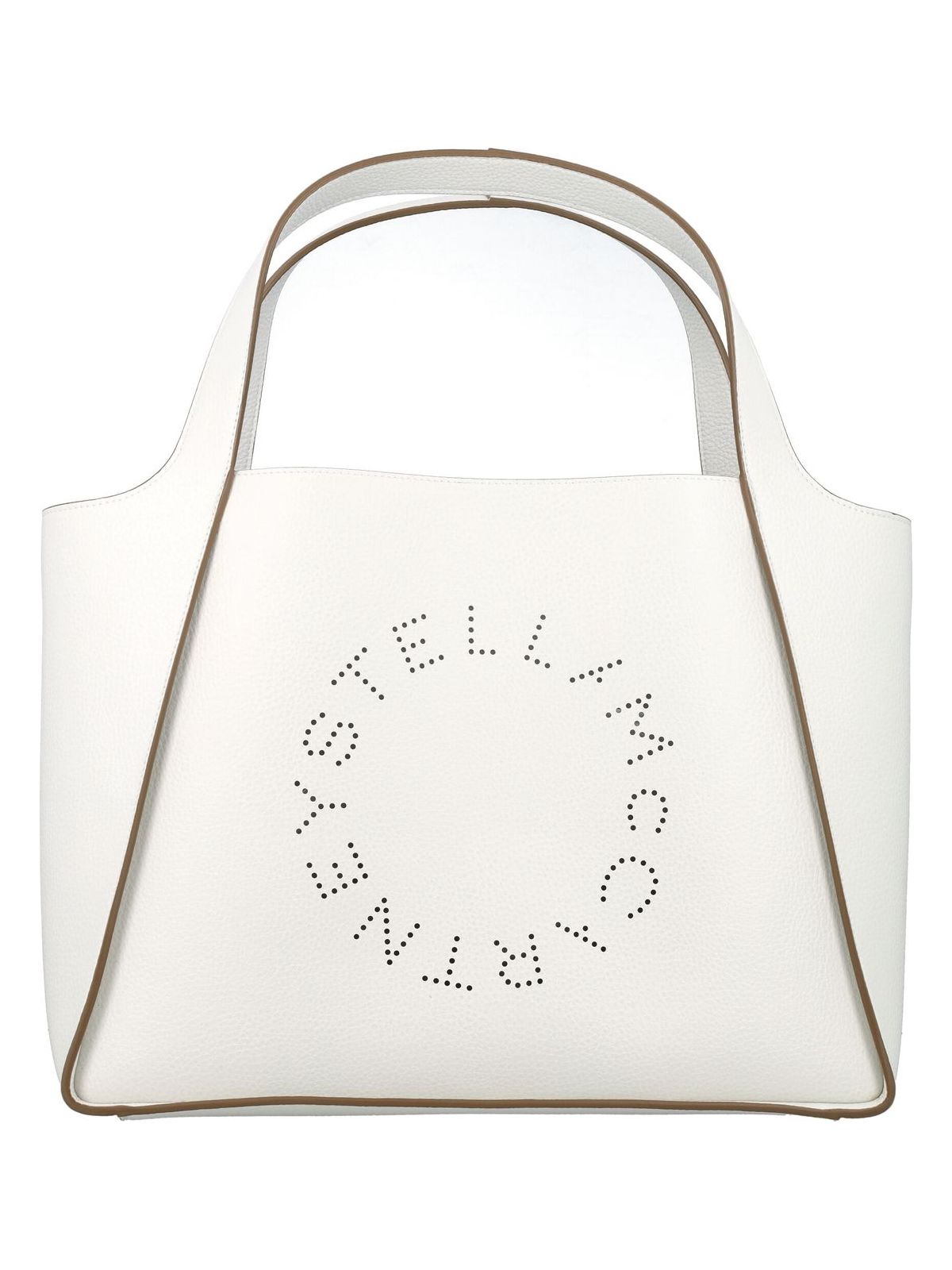 Stella Mccartney Women's Logo Grainy Alter Mat Tote Bag in Pure White | 24A502793WP0057 Color 9000