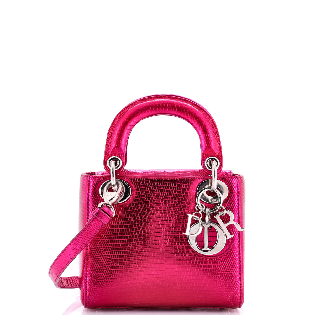 Christian Dior Lady Dior Bag Lizard Mini