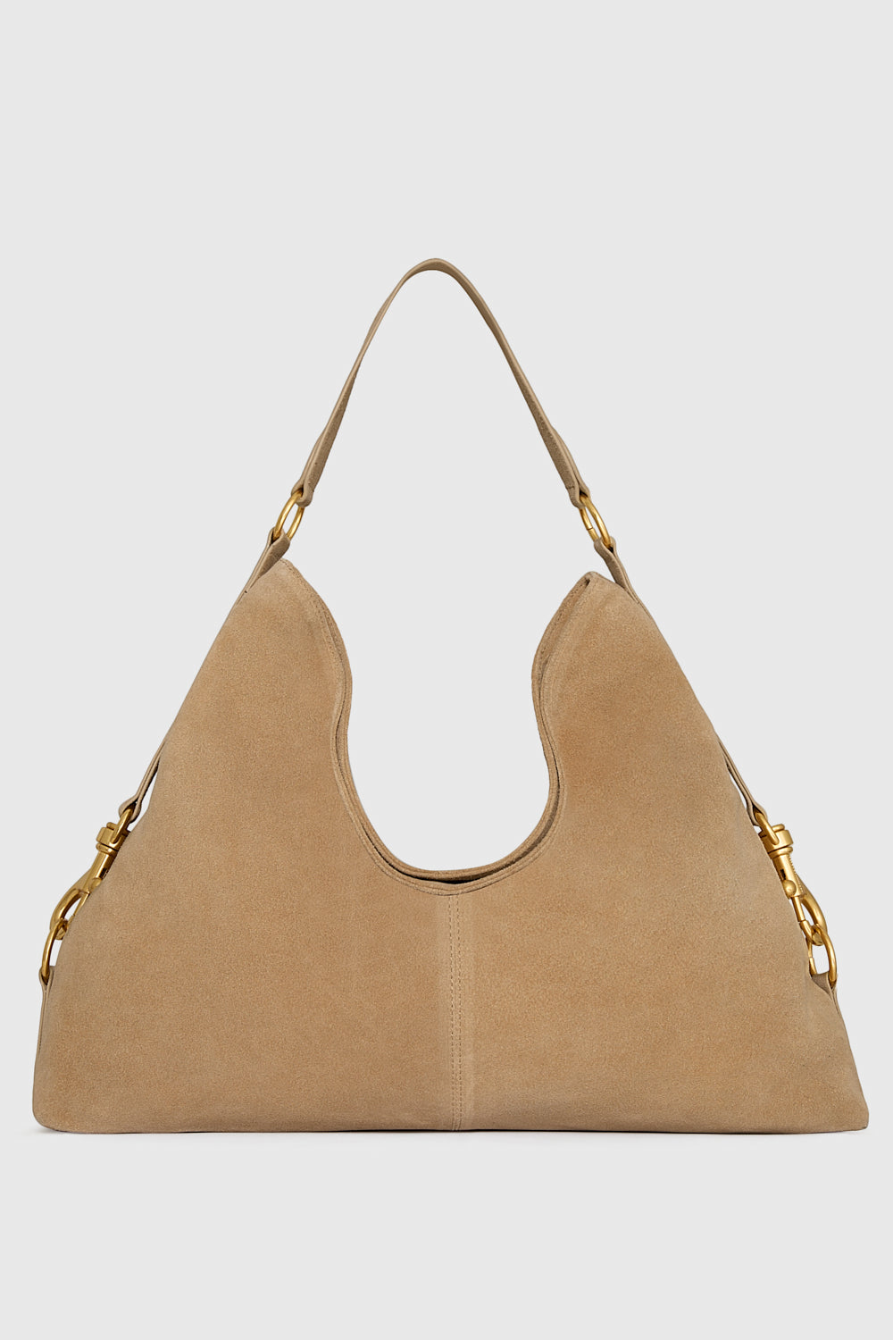 Rebecca Minkoff Large Buckle Hobo Bag In Camel