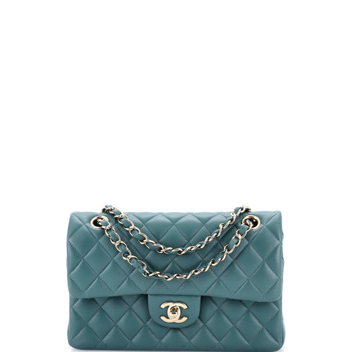 CHANEL Classic Double Flap Bag Quilted Lambskin Small