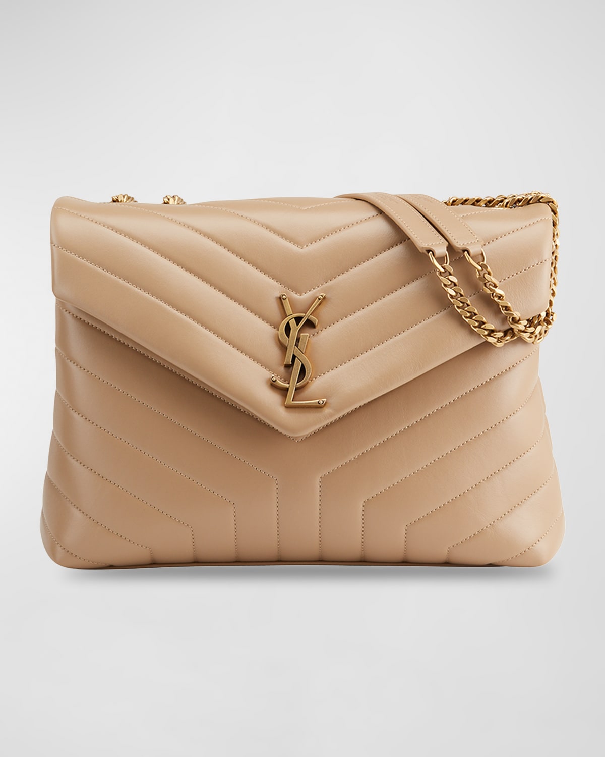 Saint Laurent Loulou Medium YSL Shoulder Bag in Quilted Leather