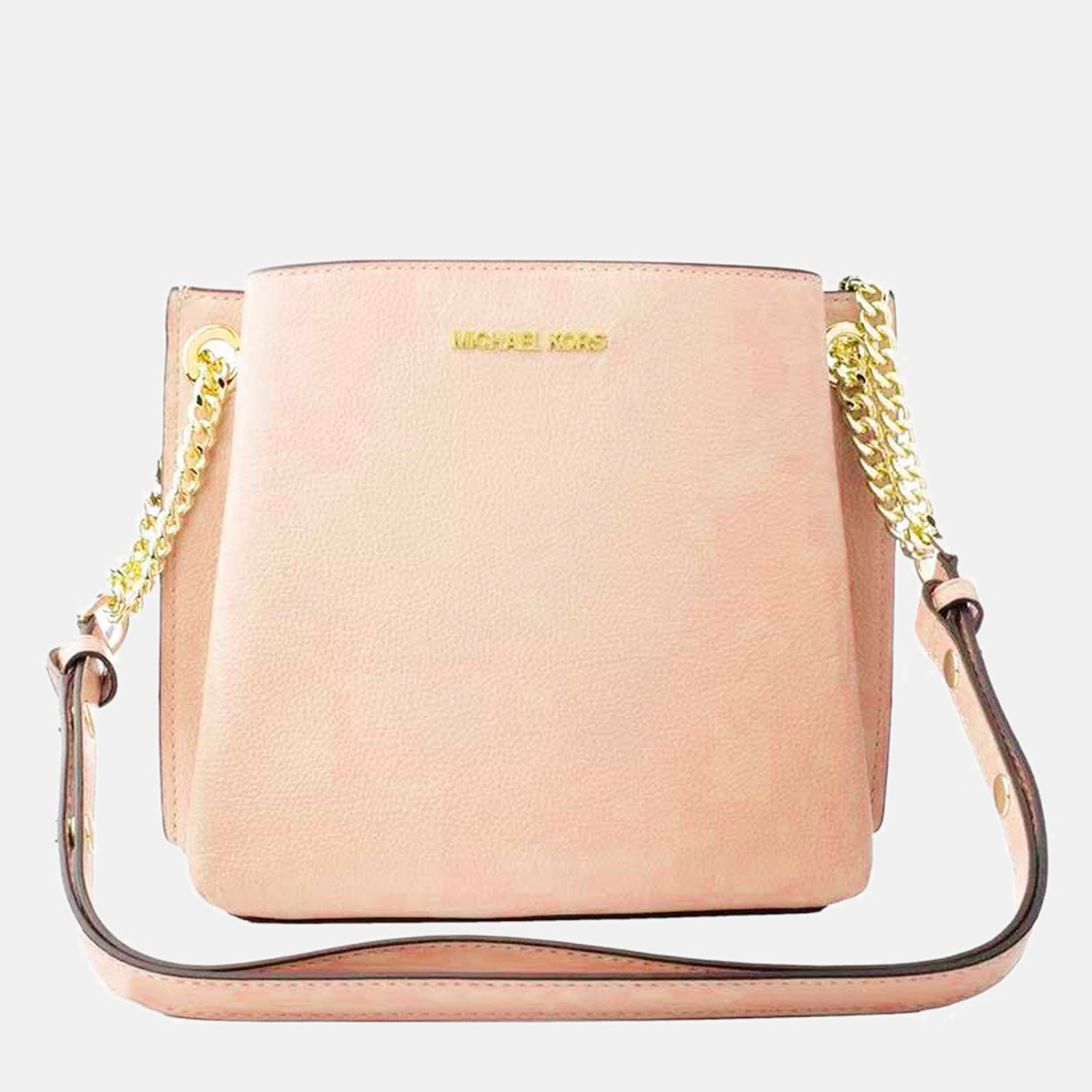 Michael Kors Powder Blush Leather Small Teagan Crossbody Bag