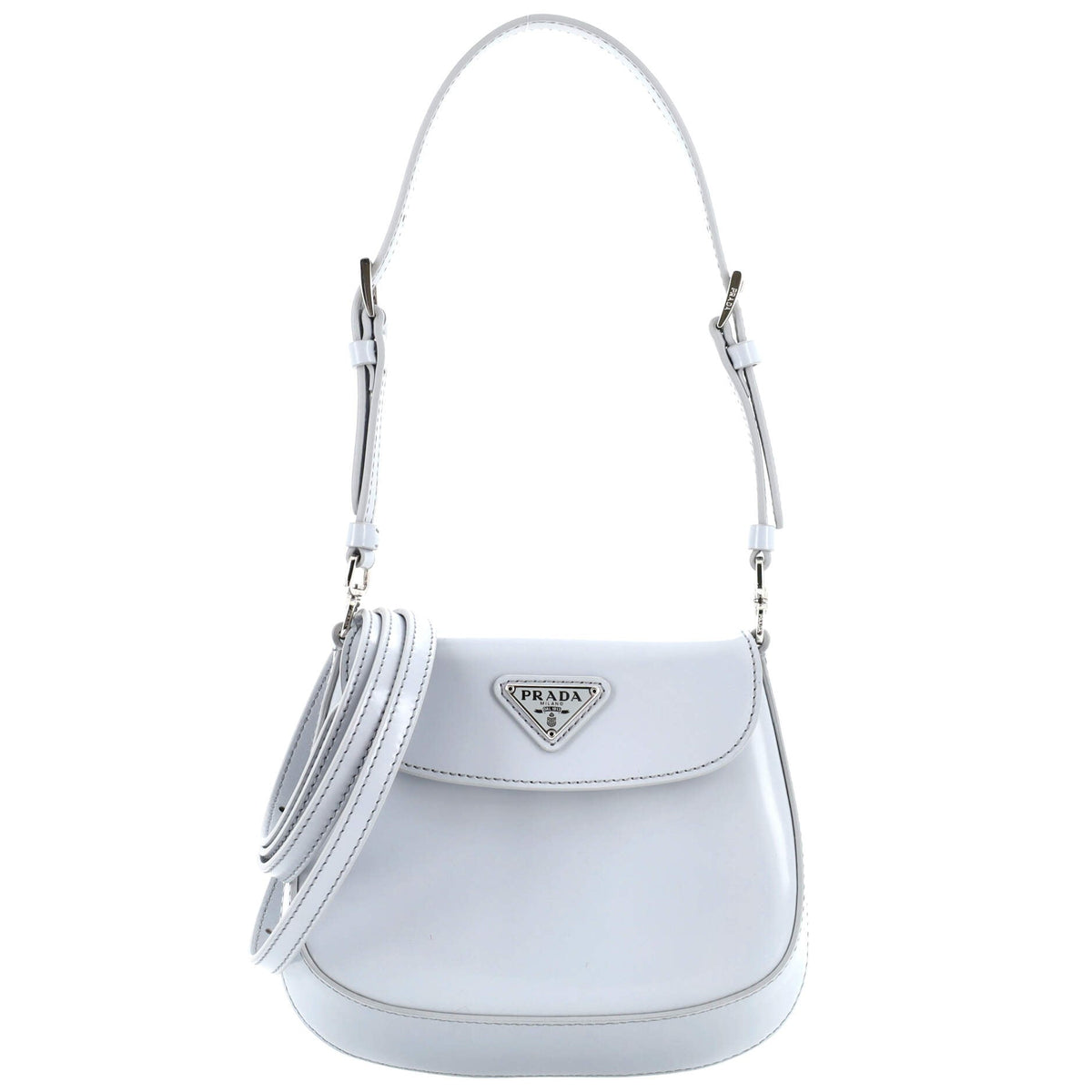 Prada PRADA Cleo Flap Shoulder Bag Spazzolato Leather Mini