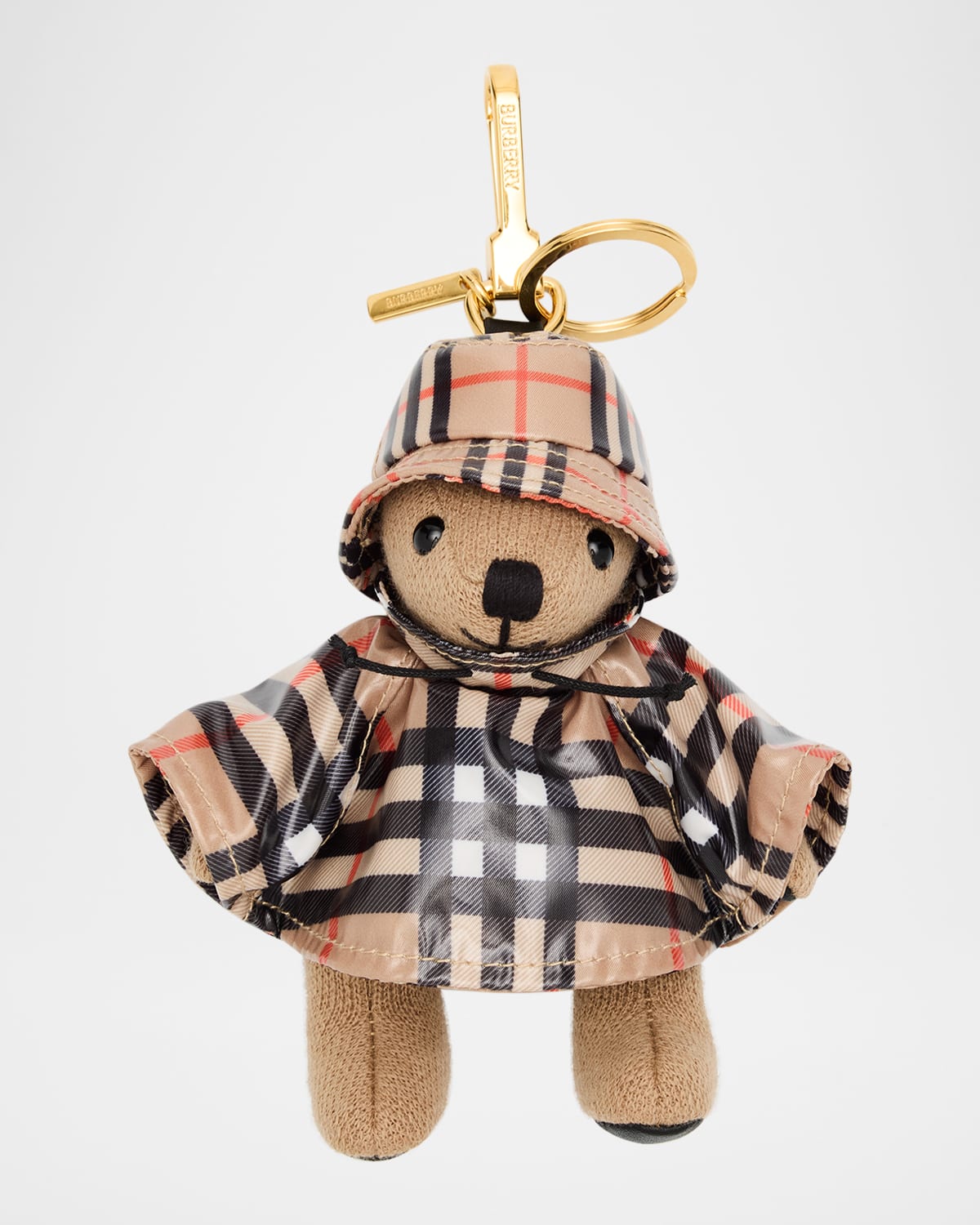 Burberry Thomas Check Raincoat Bear Bag Charm