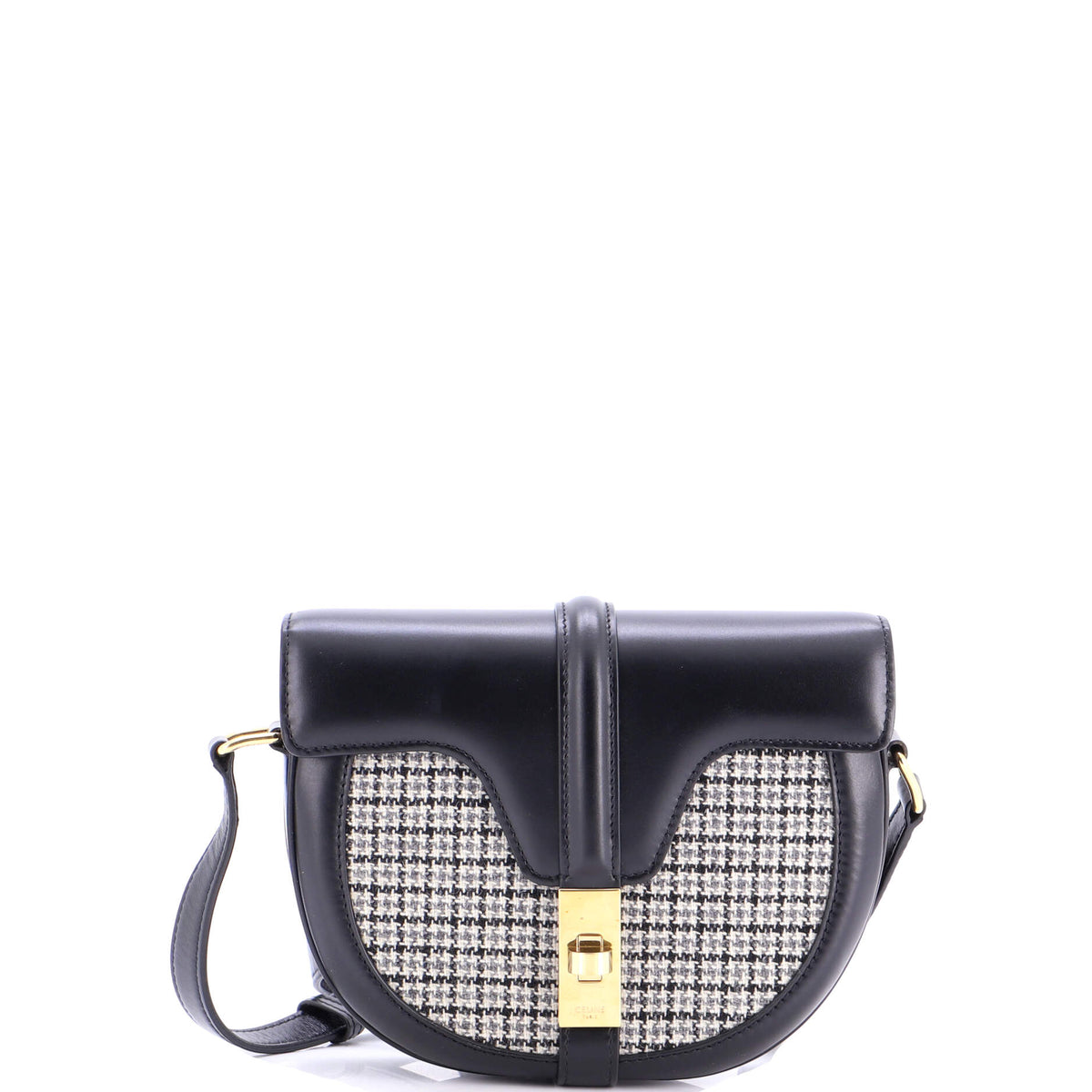 Celine CELINE Besace 16 Bag Tweed and Leather Small