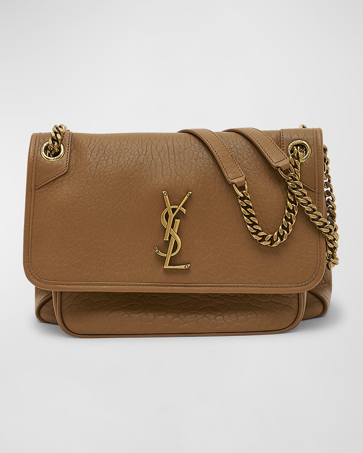 Saint Laurent Niki Medium YSL Leather Shoulder Bag