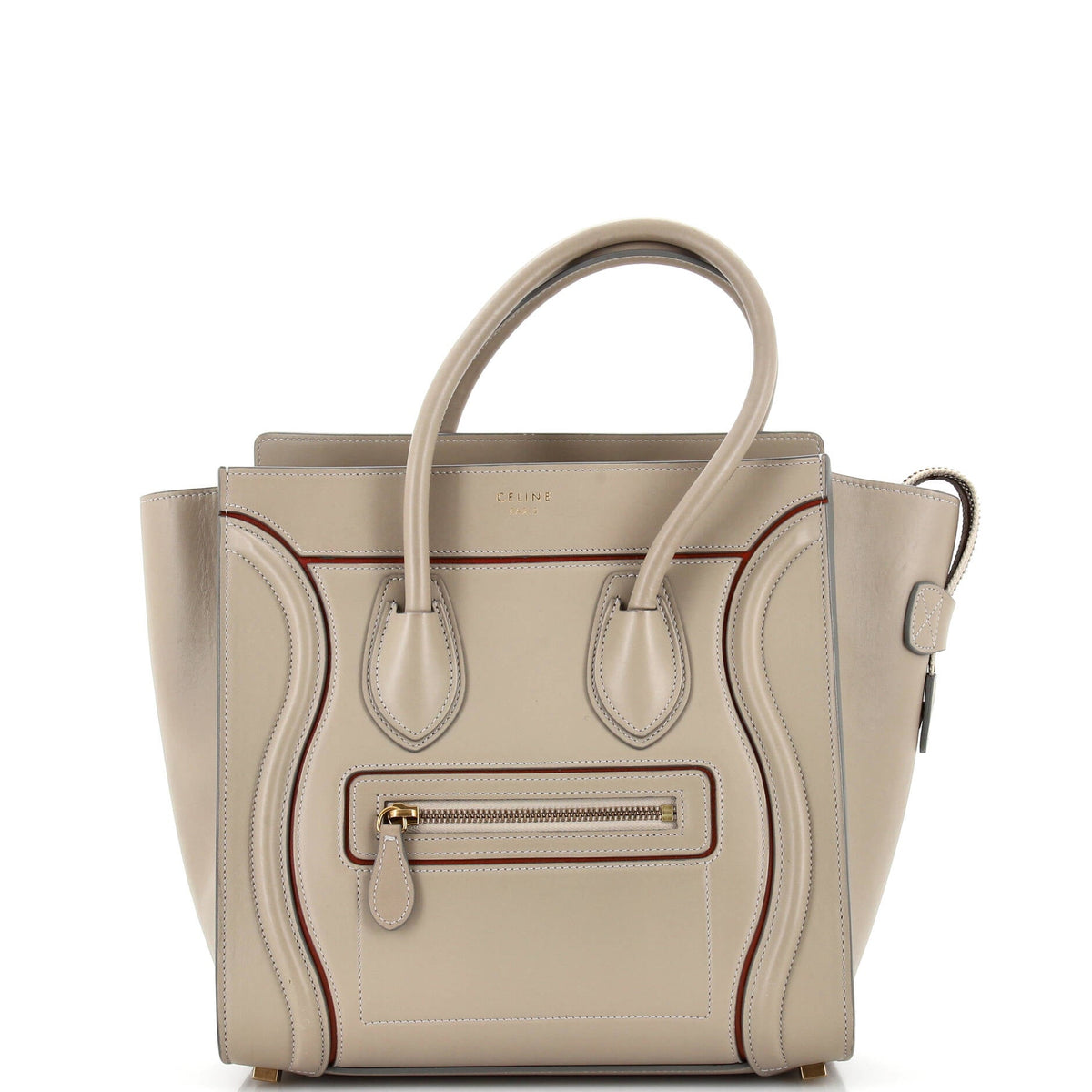 Celine CELINE Luggage Bag Smooth Leather Micro