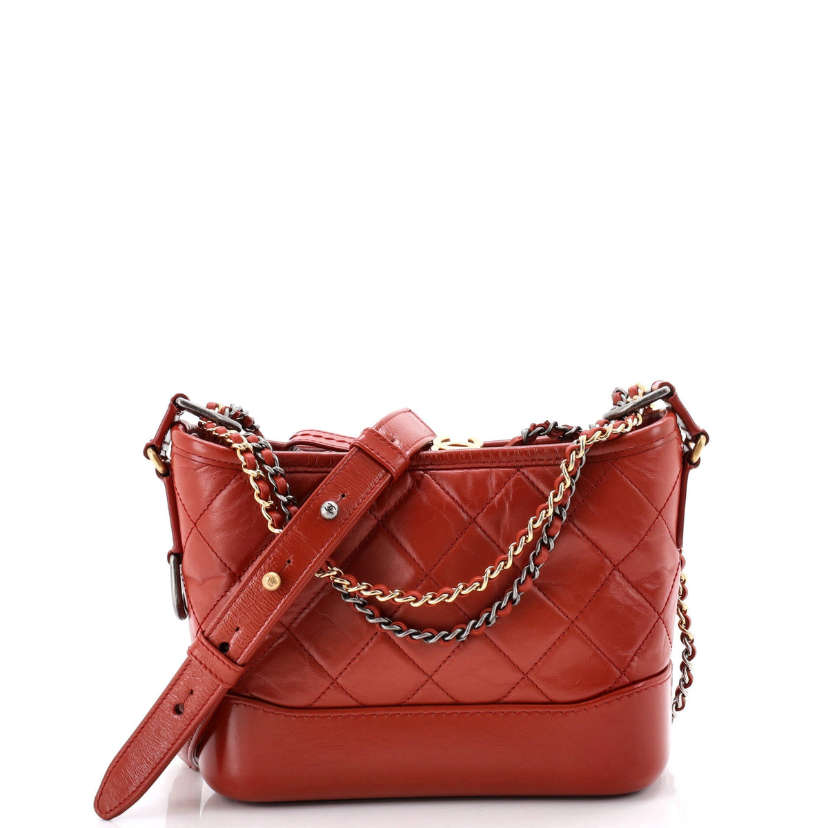 Chanel CHANEL Gabrielle Hobo Quilted Aged Calfskin Small