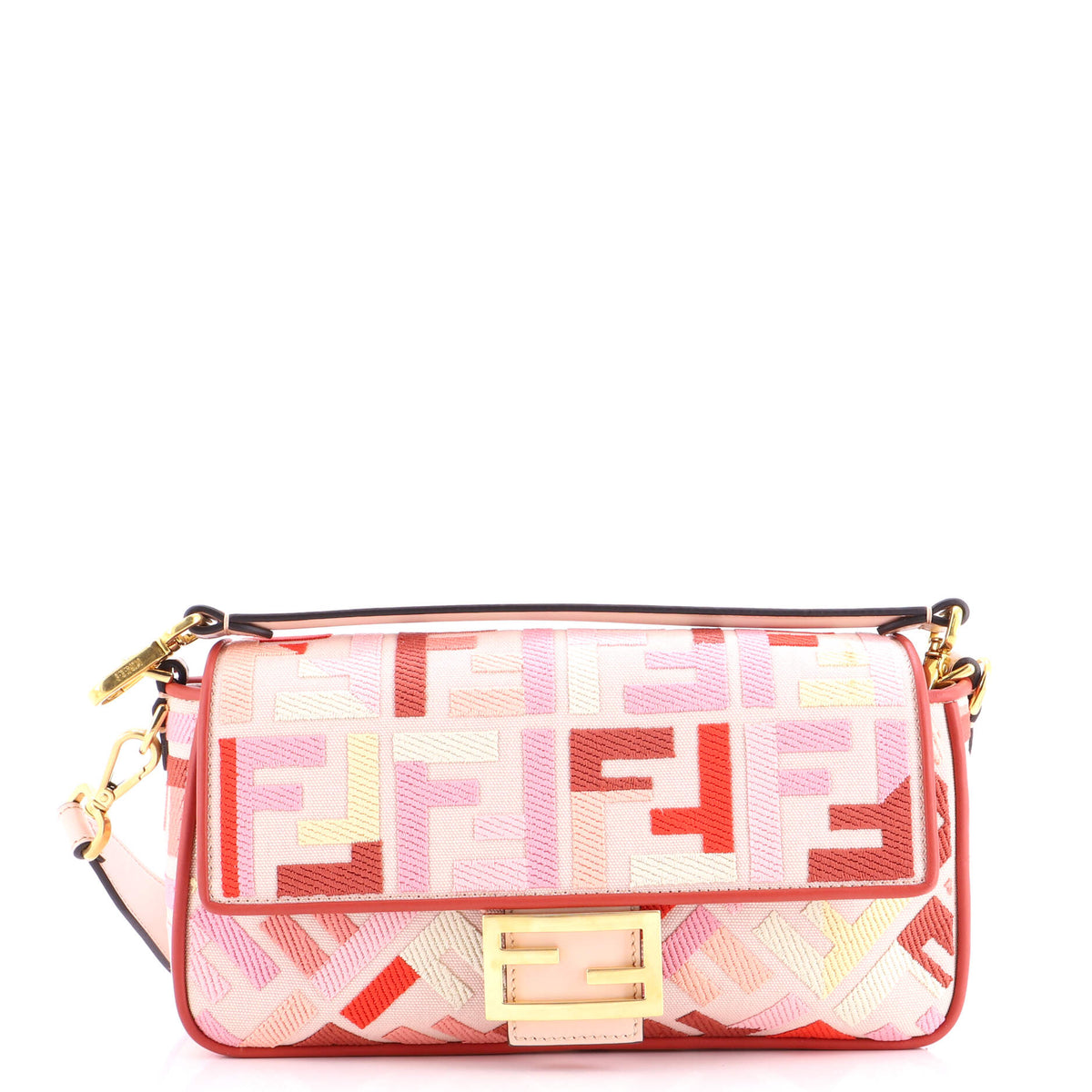 Fendi FENDI Baguette NM Bag Zucca Embroidered Canvas Medium