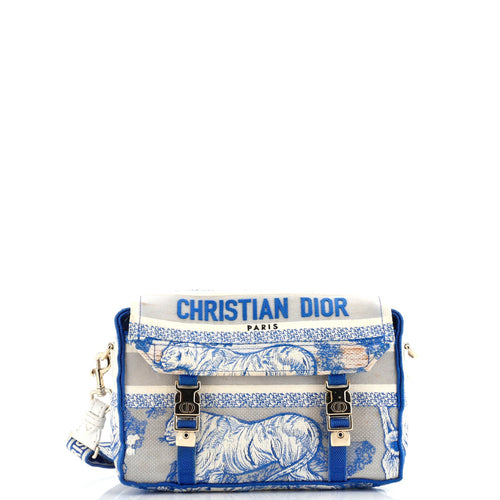 Diorcamp Messenger Bag Embroidered Canvas Small