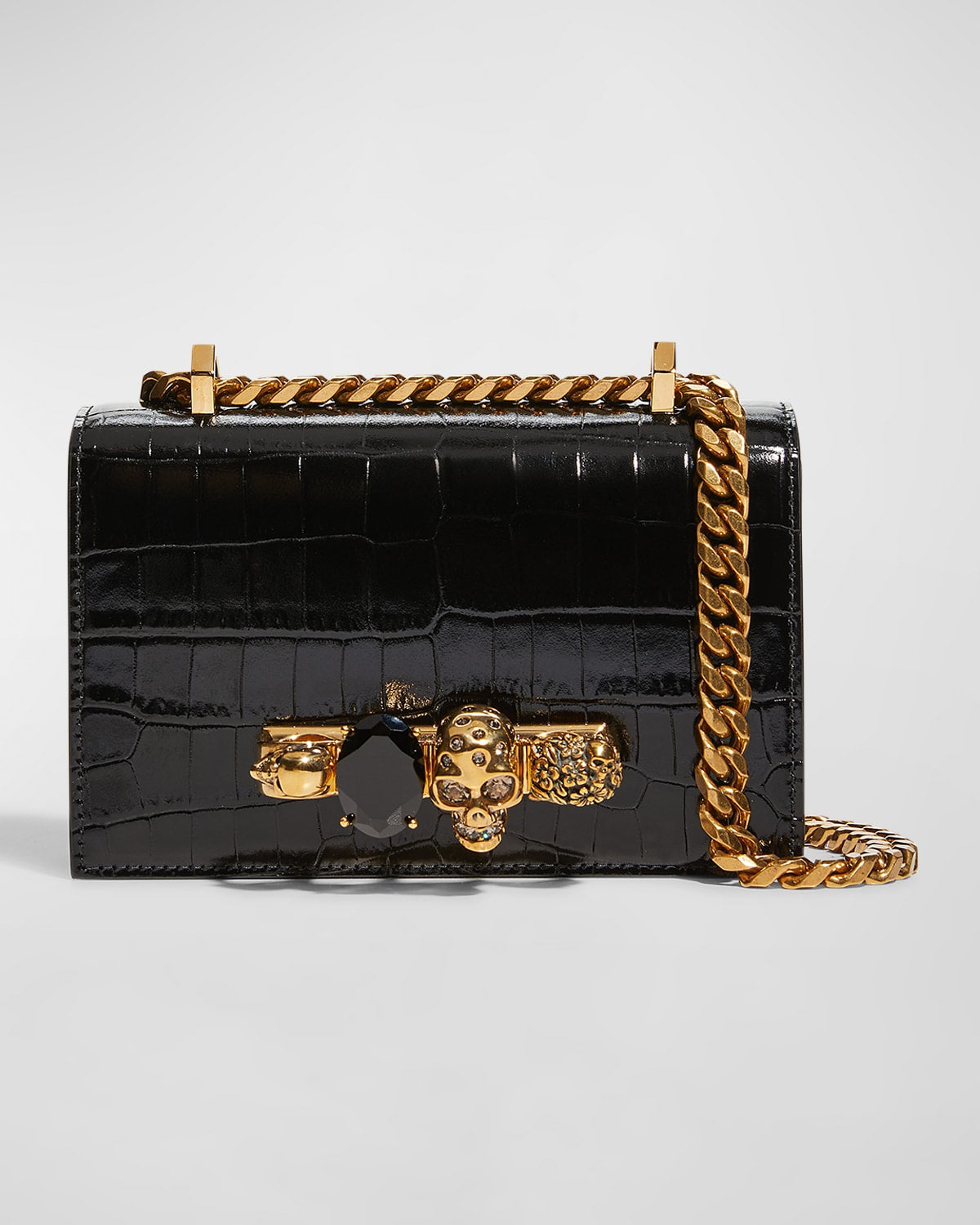 Alexander Mcqueen Mini Jeweled Satchel Bag