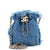 CHANEL Denim Mood Chain Bucket Bag Logo Printed Quilted Fringe Denim Mini