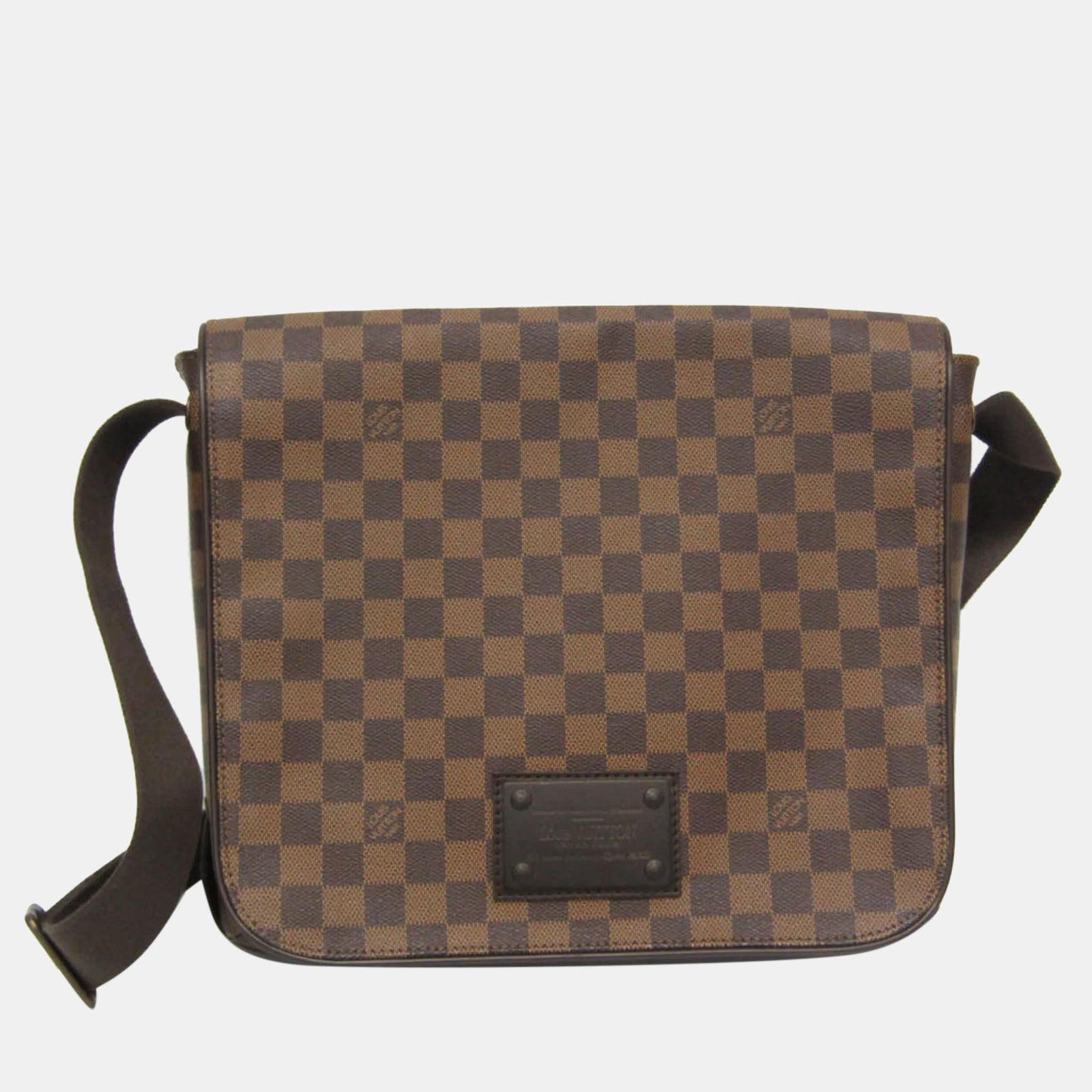 Louis Vuitton Braune Damier Ebene Brooklyn MM Umhängetasche