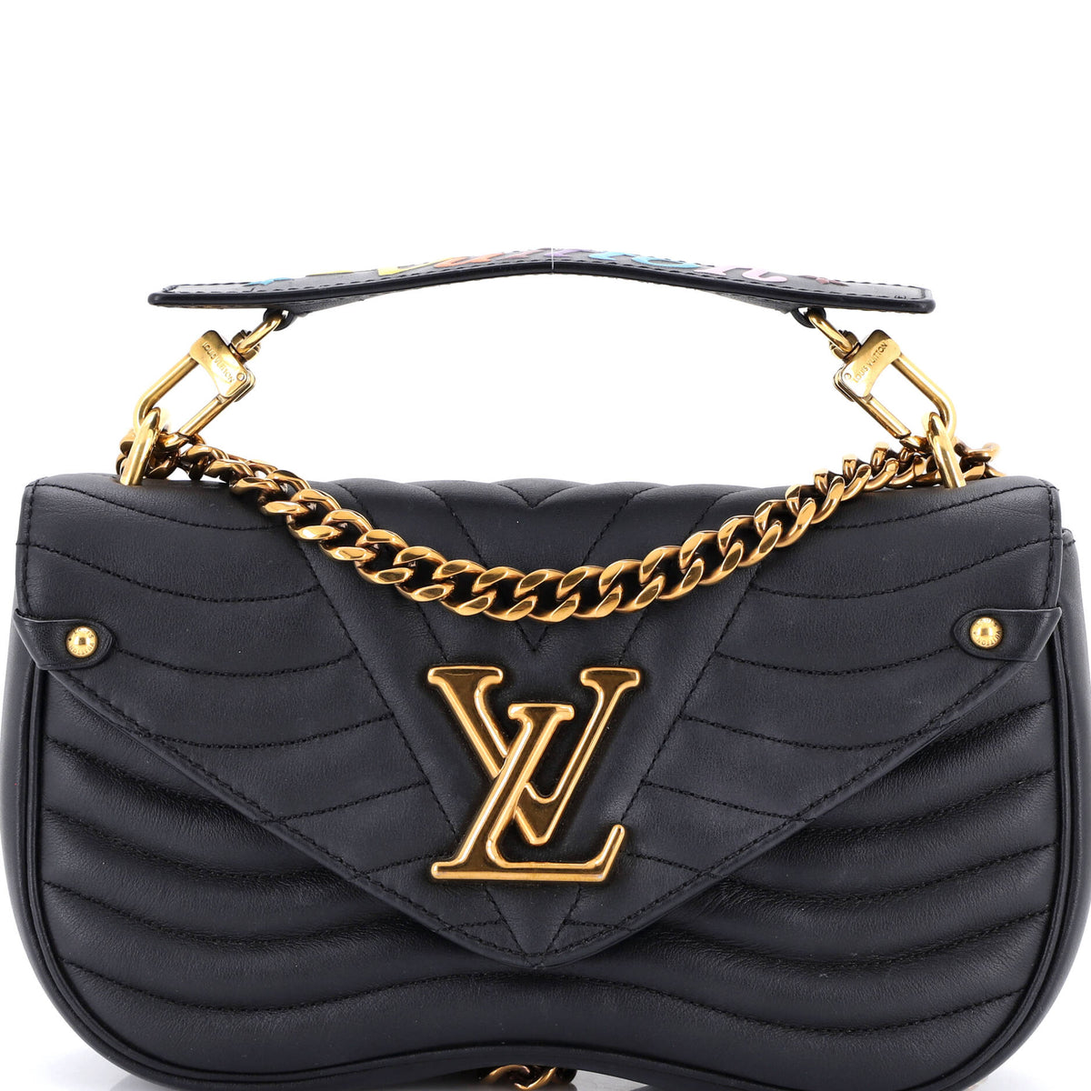 Louis Vuitton New Wave Chain Bag Quilted Leather MM
