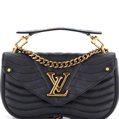 New Wave Chain Bag Quilted Leather MM