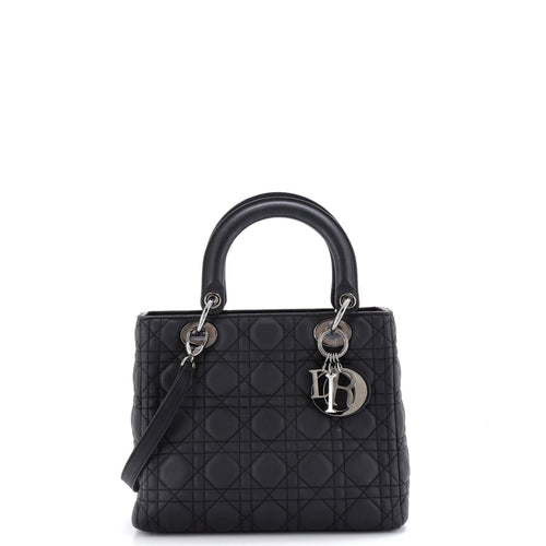 Lady Dior Bag Cannage Quilt Lambskin Medium