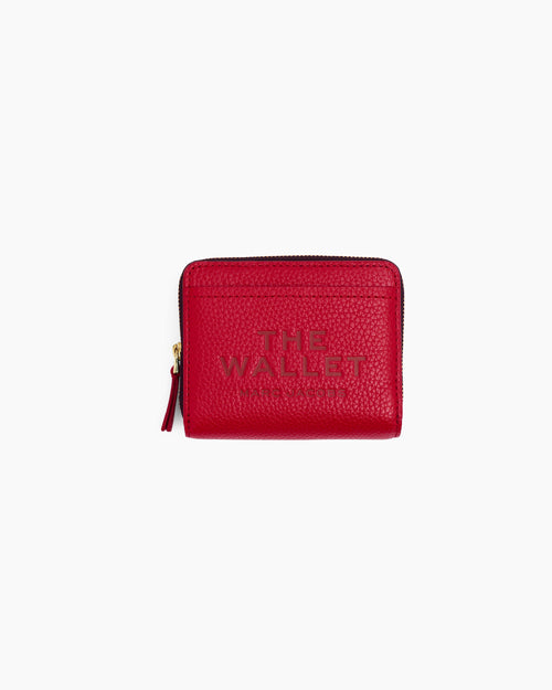 Marc Jacobs The Leather Mini Compact Wallet in True Red