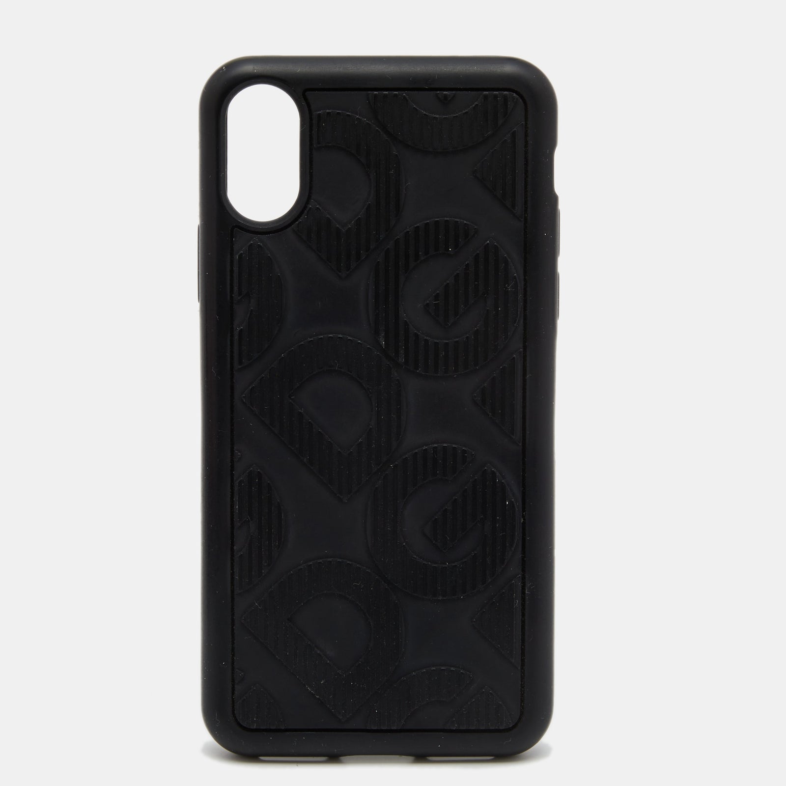 Dolce & Gabbana Black Rubber iPhone X/XS Cover