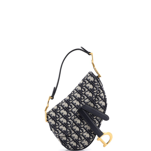 Saddle Handbag Oblique Canvas Mini