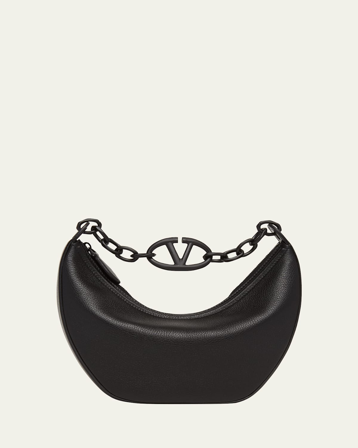 Valentino VLOGO Small Moon Leather Shoulder Bag