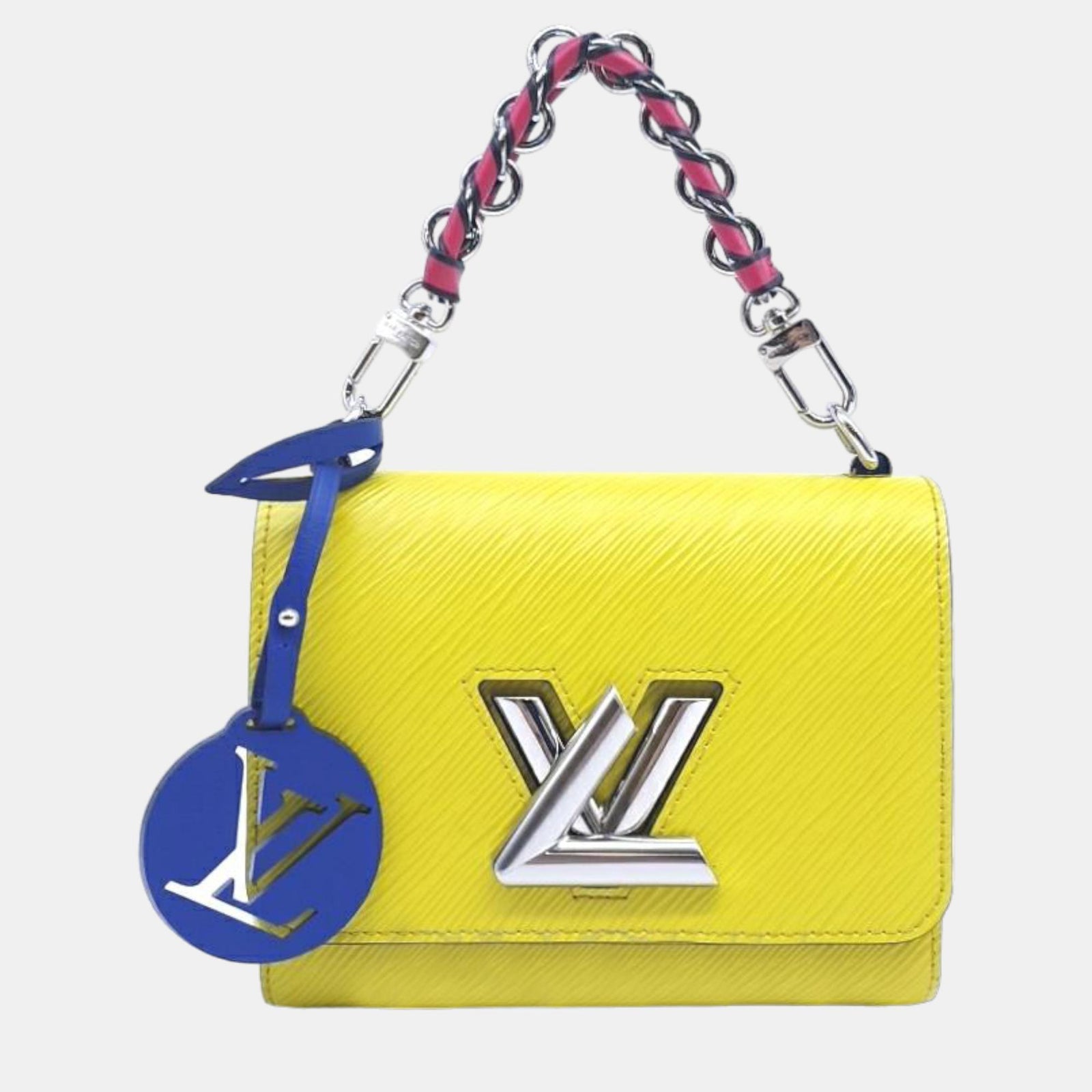 Louis Vuitton Sac à bandoulière Twist MM en cuir épi Grenade jaune