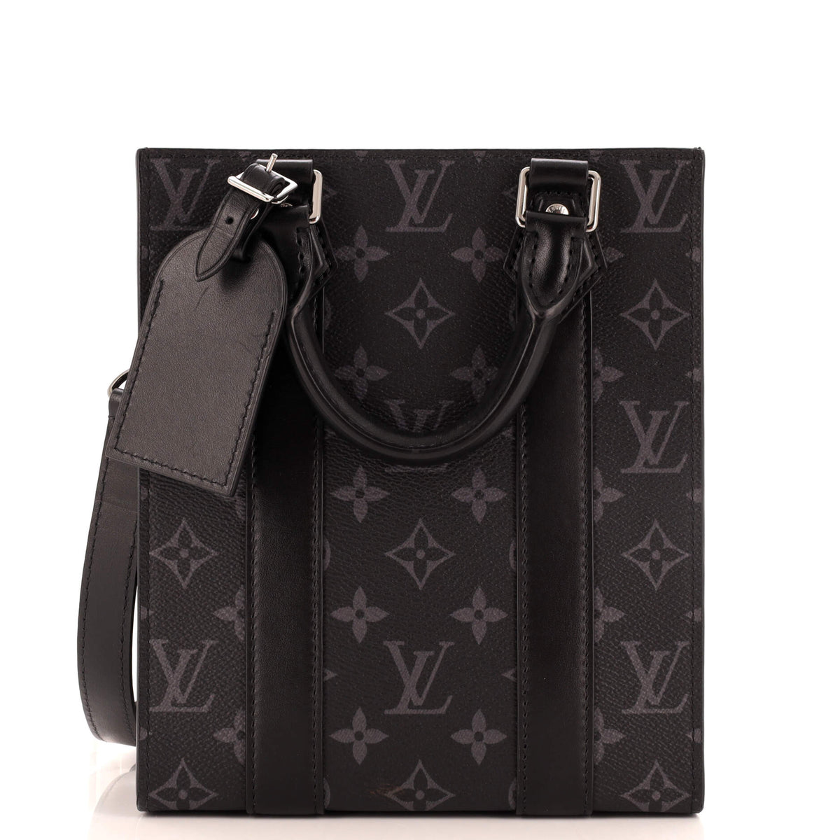 Louis Vuitton Sac Plat Bag Monogram Eclipse Canvas Mini