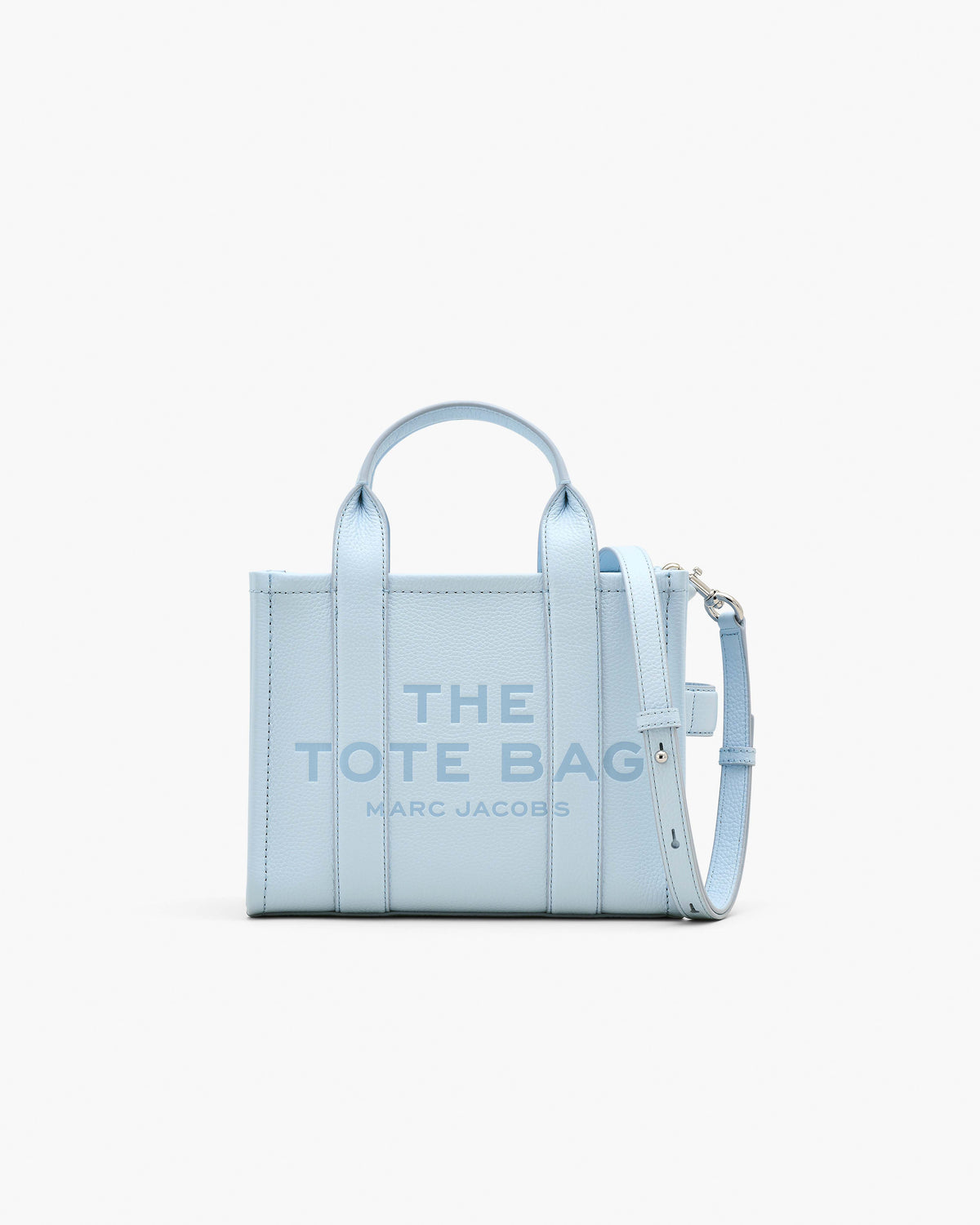 Marc Jacobs Marc Jacobs The Leather Small Tote Bag in Cloud Blue