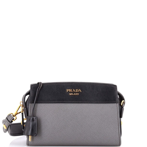 PRADA Esplanade Crossbody Bag Saffiano with City Calf Small
