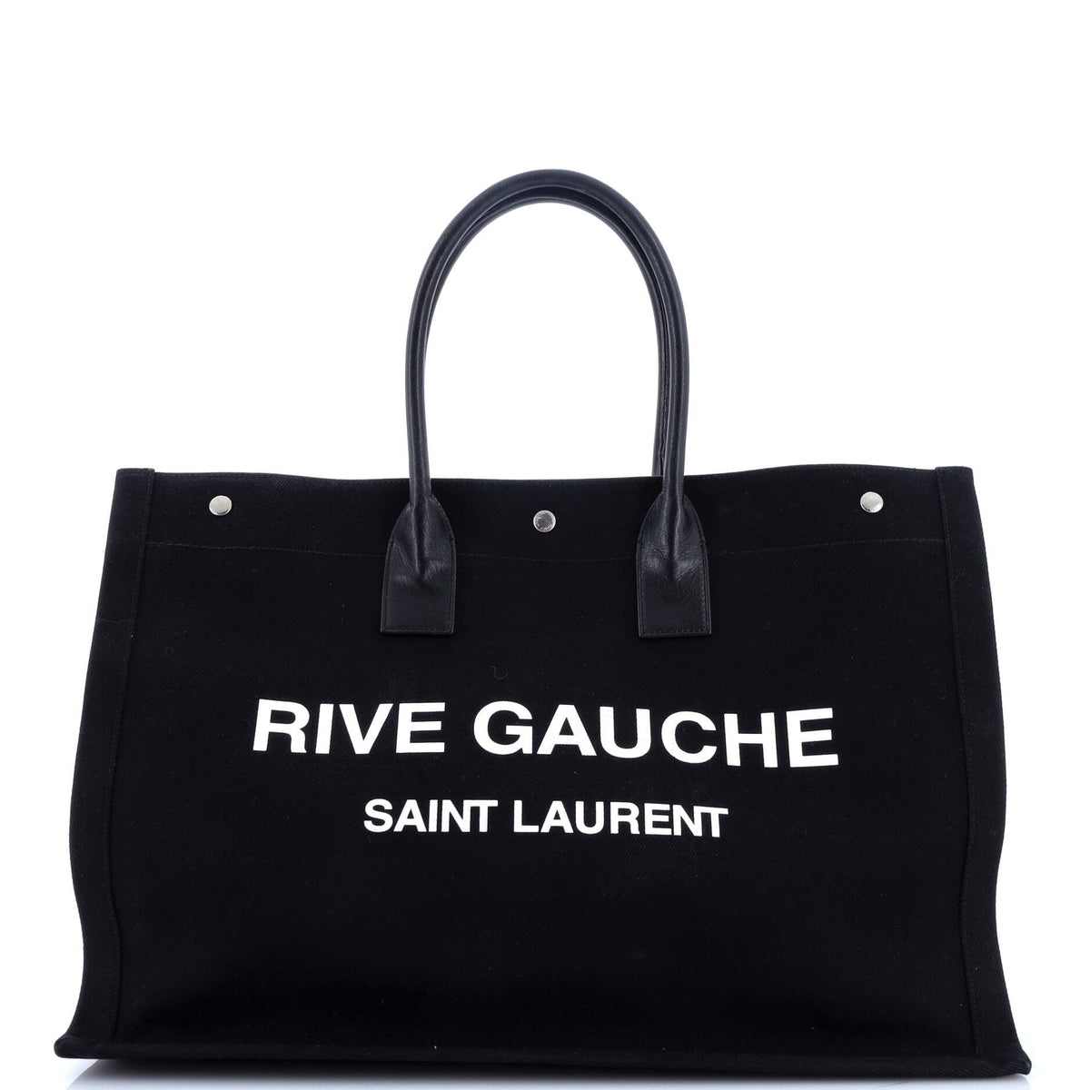 Saint Laurent Rive Gauche Shopper Tote Canvas Large