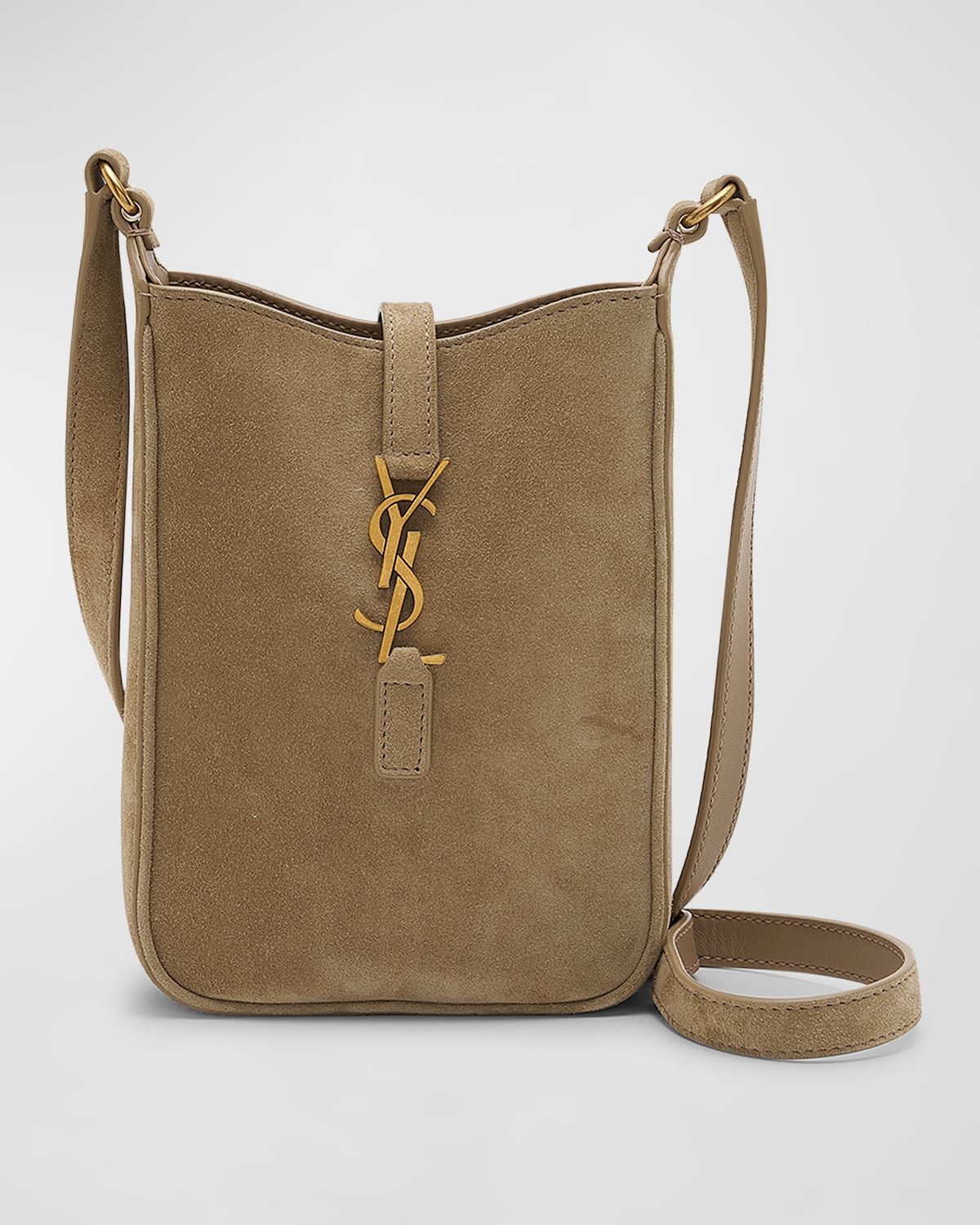 ショルダーバッグ・ポシェット Saint Laurent Le 5 A 7 Suede Shoulder Bag Saint Laurent Le 5 a 7 Supple Small Shoulder Bag in Suede