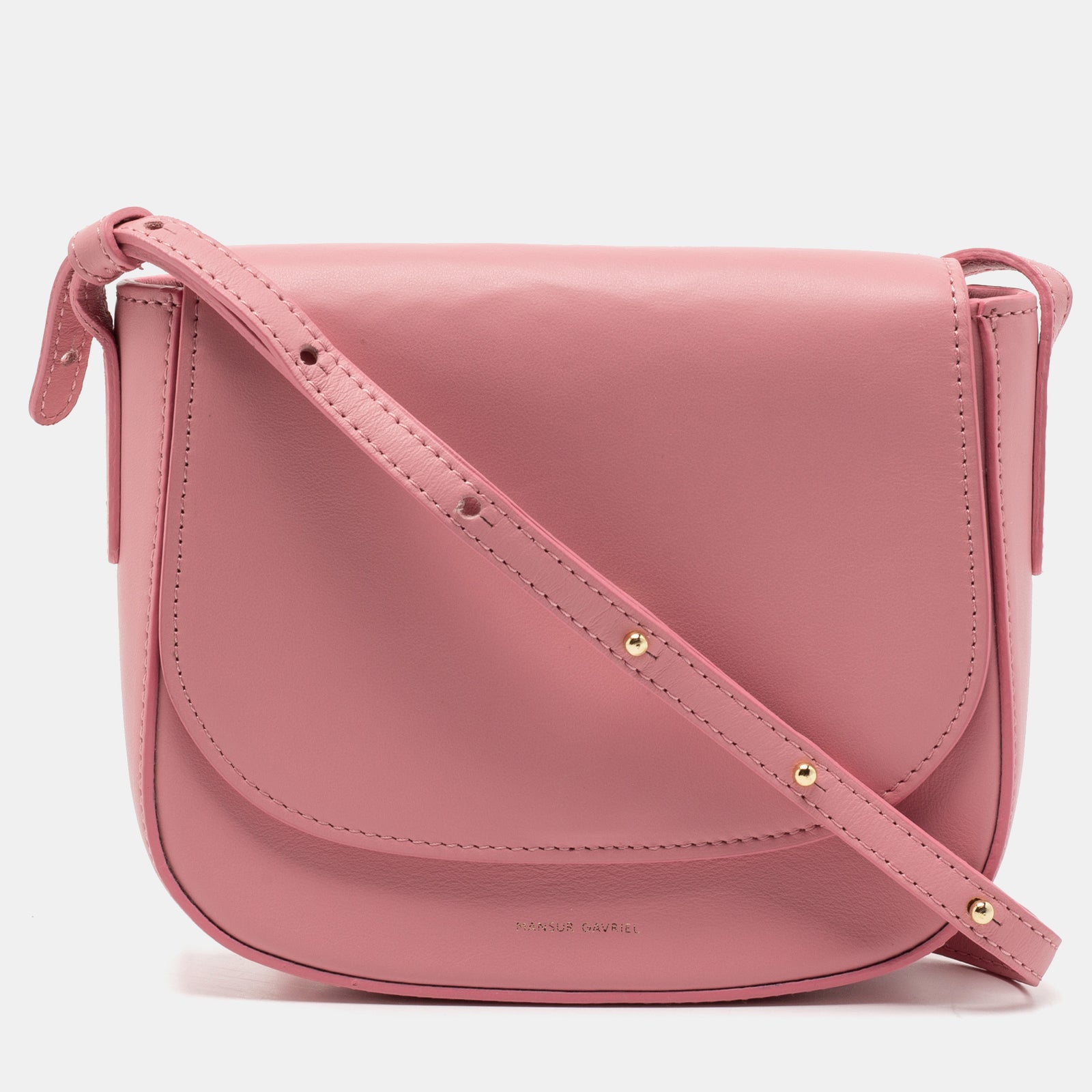 Mansur Gavriel Light Pink Leather Mini Crossbody Bag