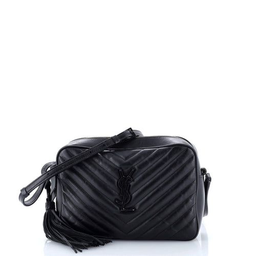 Lou Camera Bag Matelasse Chevron Leather Small