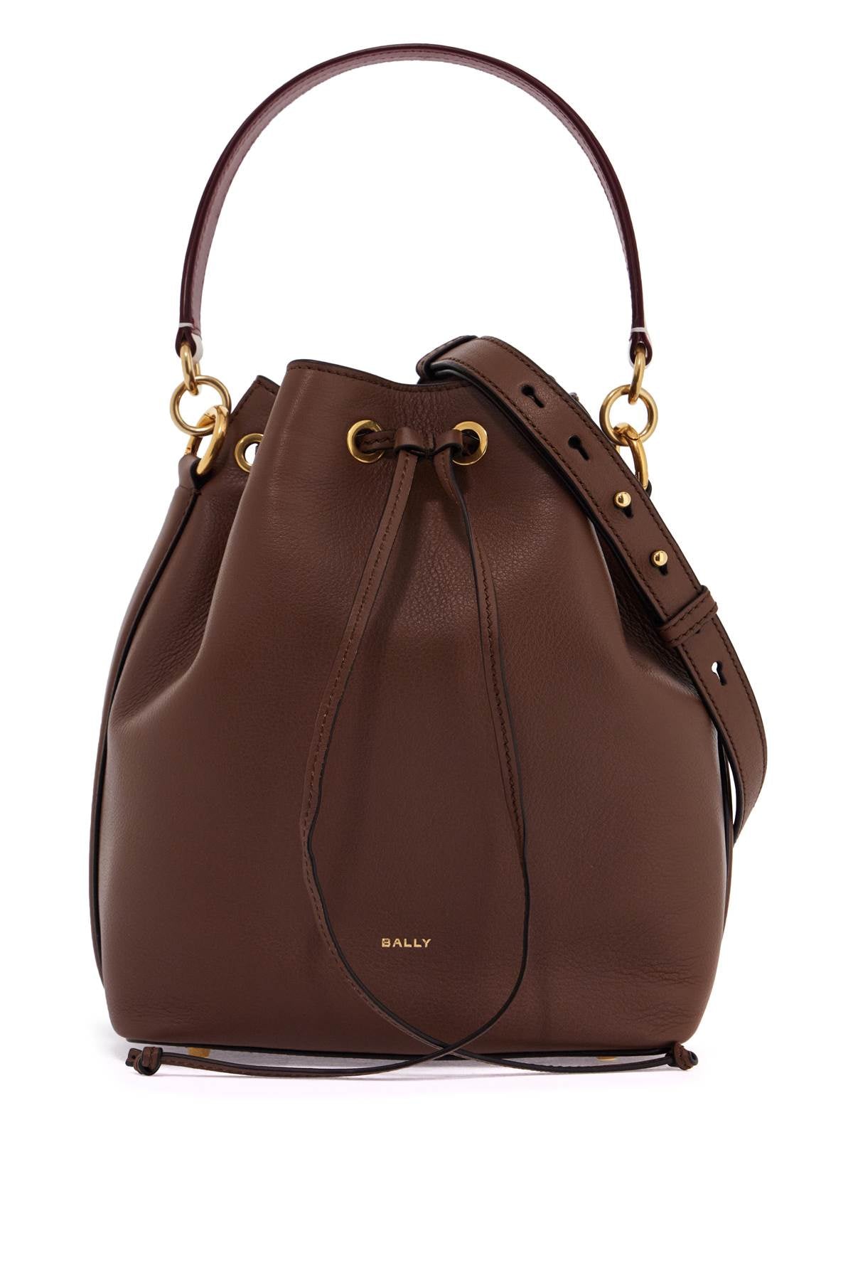 Bally Women's Bucket Bag With Drawstring Closure in Brown | WAU01FVT607