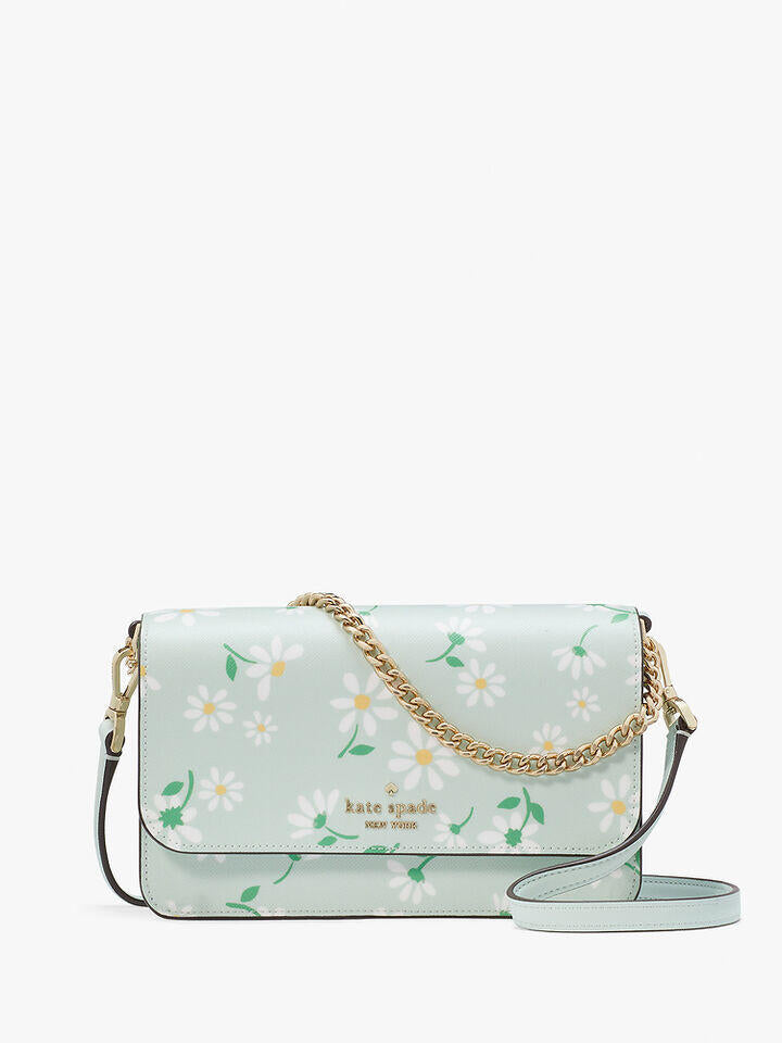 Kate Spade Au Madison Scattered Daisies Printed Small Flap Crossbody