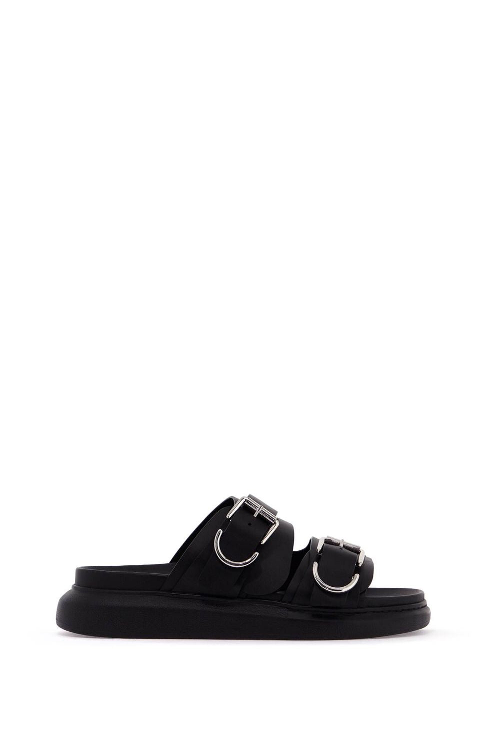 Alexander Mcqueen Men's Hybrid Slides in Nero | Size 43 | 794514WIFR2
