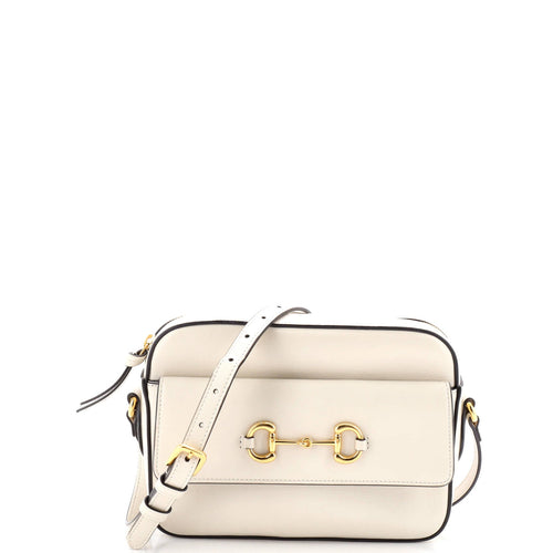 GUCCI Horsebit 1955 Flap Pocket Camera Bag Leather Small