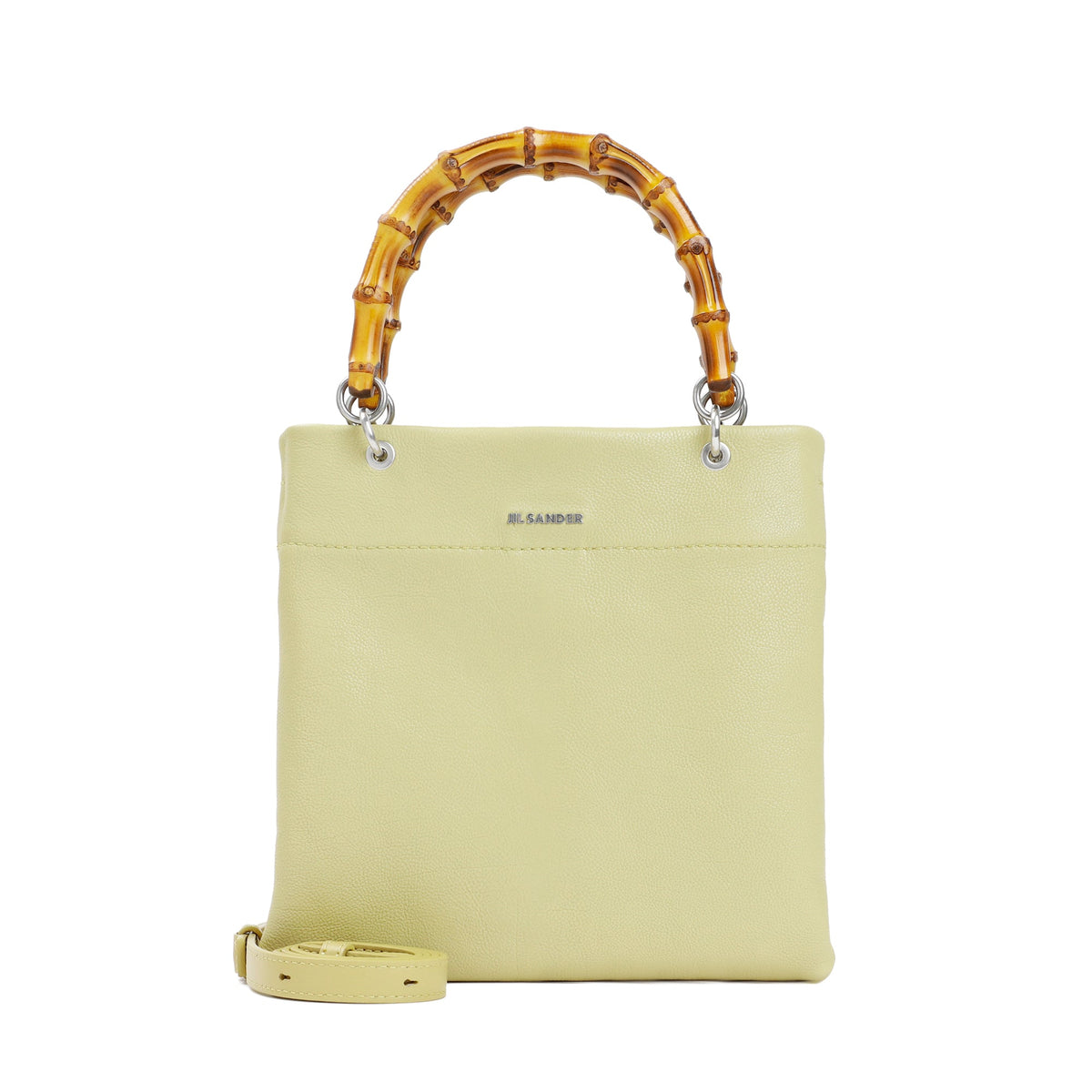 Jil Sander Women's Bamboo Shopper Small in Green | Size UNICA | J07WC0019P5386