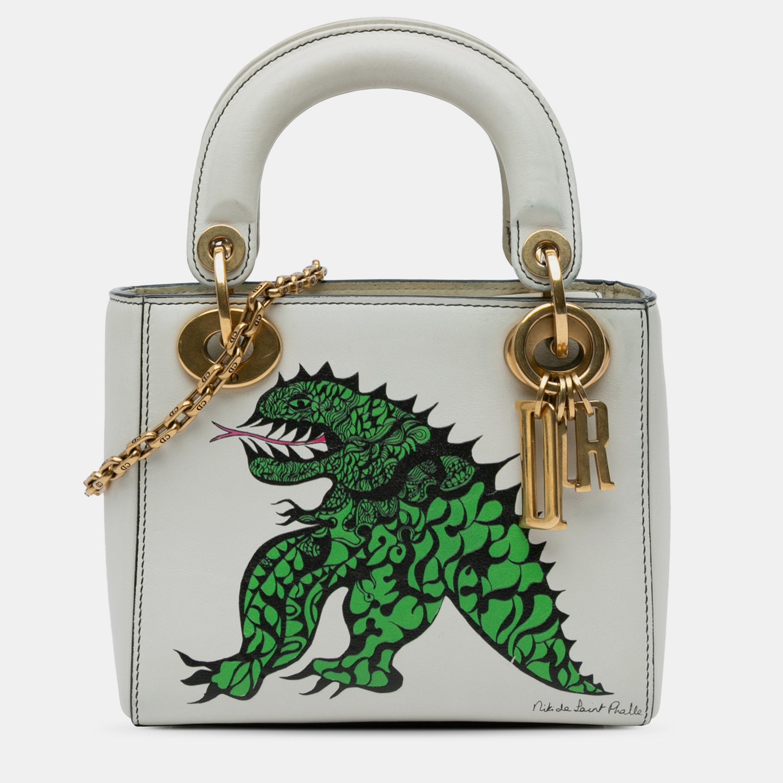 Dior Niki De Saint Phalle Mini-Tasche „Dragon Lady“ aus Kalbsleder in limitierter Auflage