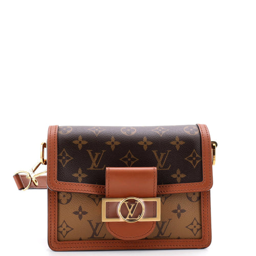 Dauphine Shoulder Bag Reverse Monogram Canvas Mini