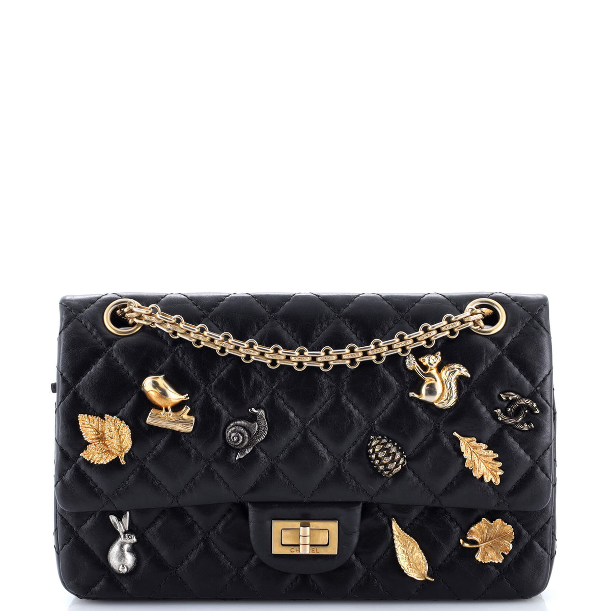 Chanel CHANEL Lucky Charms Reissue 2.55 Flap Bag Quilted Aged Calfskin 225