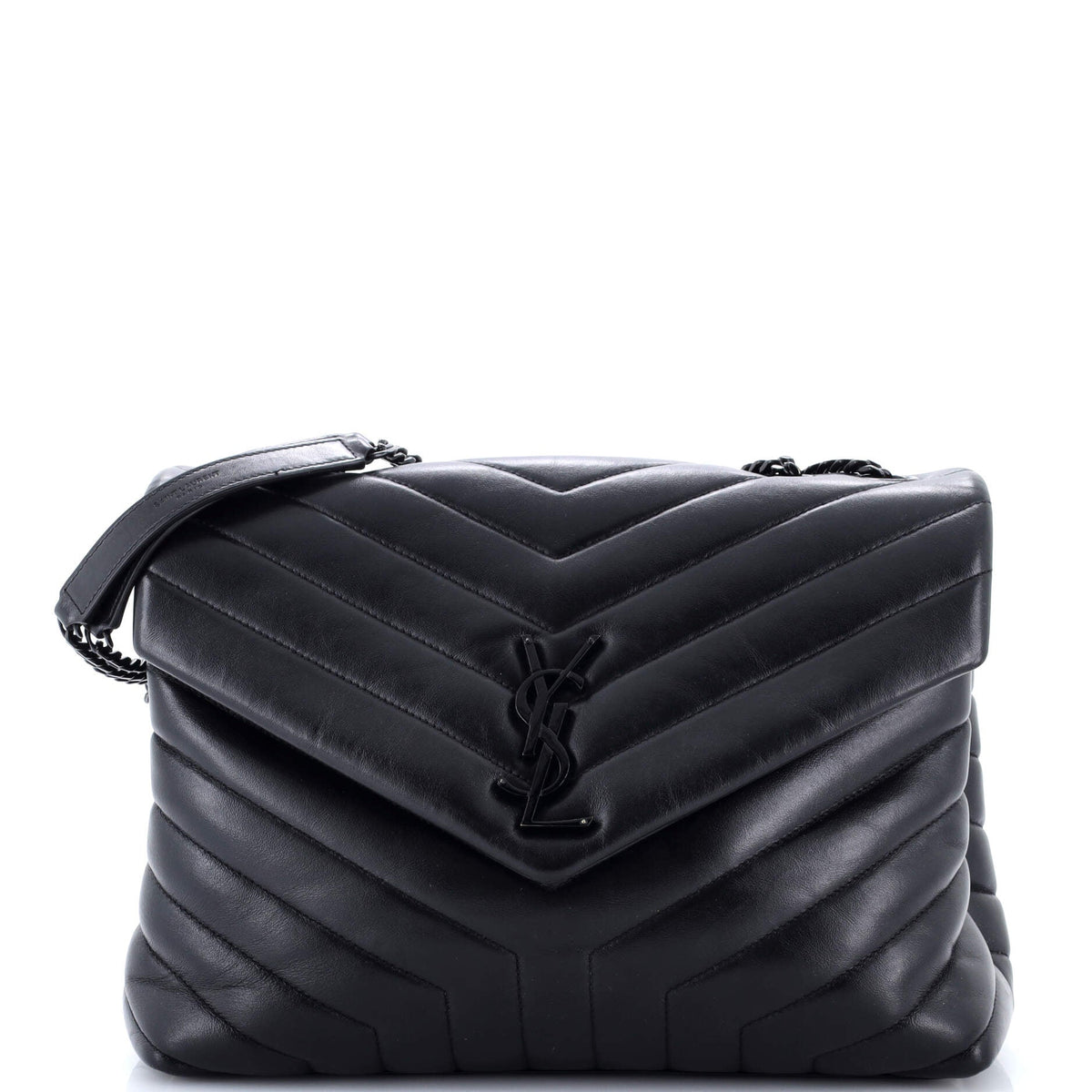 Saint Laurent Loulou Shoulder Bag Matelasse Chevron Leather Medium