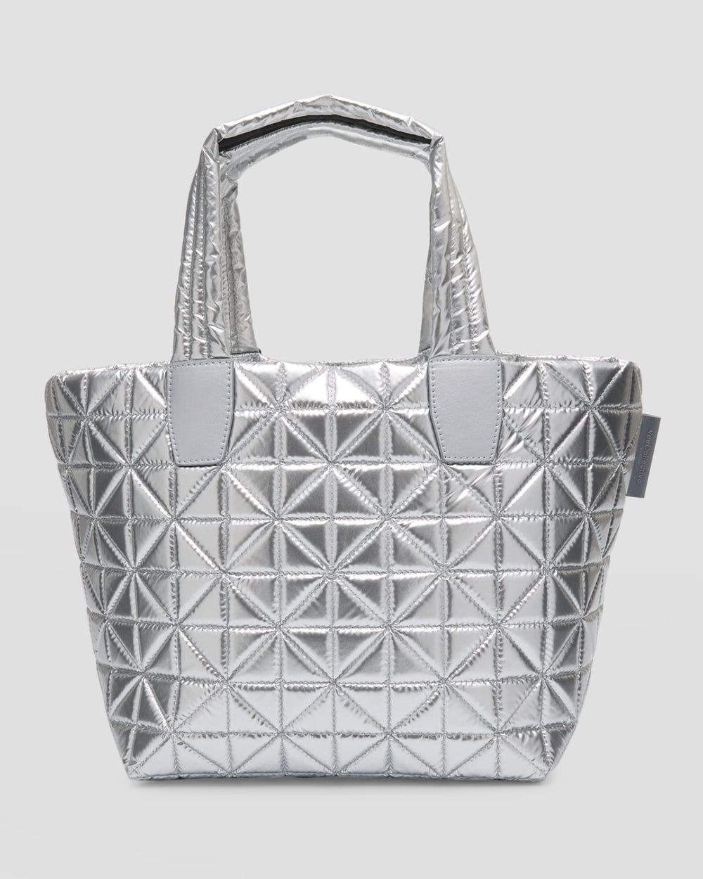 VEE Medium Metallic Quilted Tote Bag